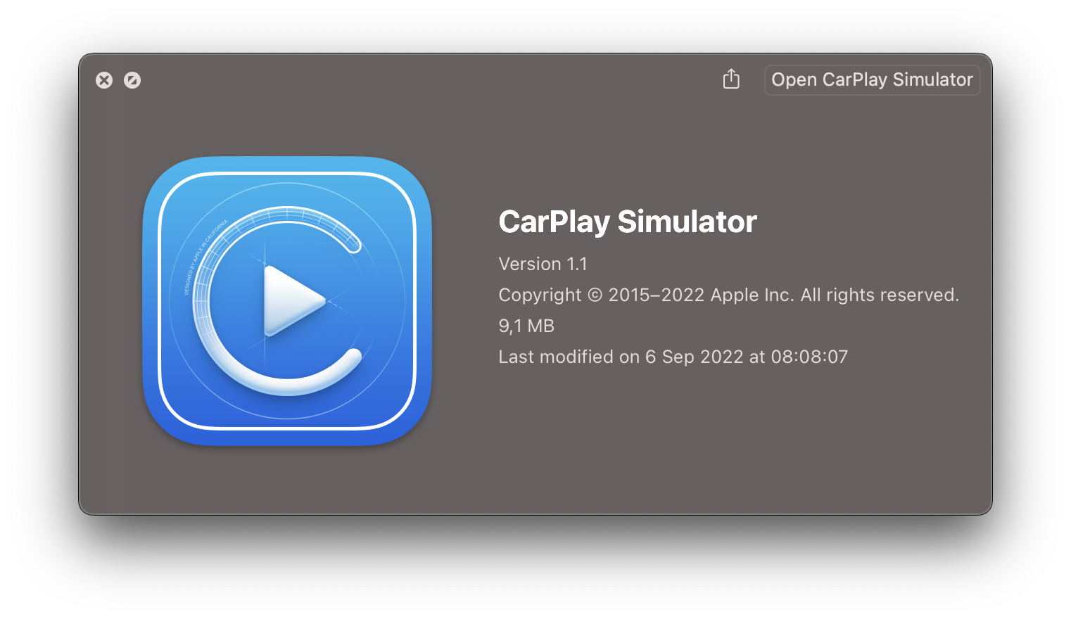 Testing Apps with an iPhone and the CarPlay Simulator
