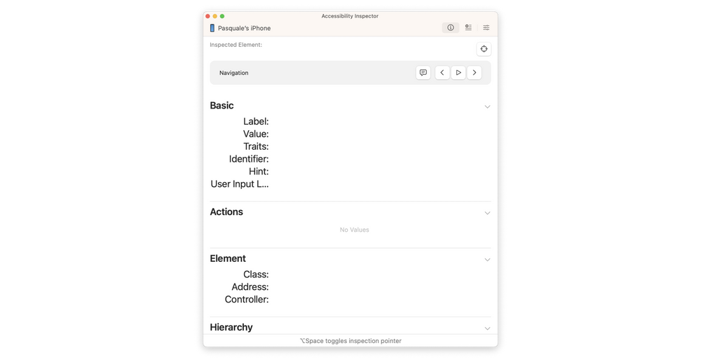 Testing your app's accessibility with the Accessibility Inspector