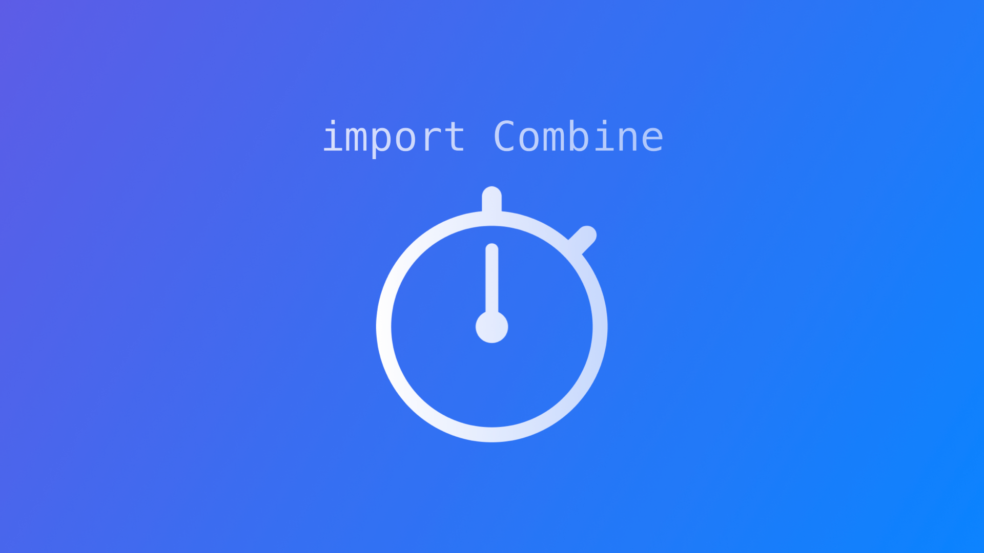 Combine: Working with Timers
