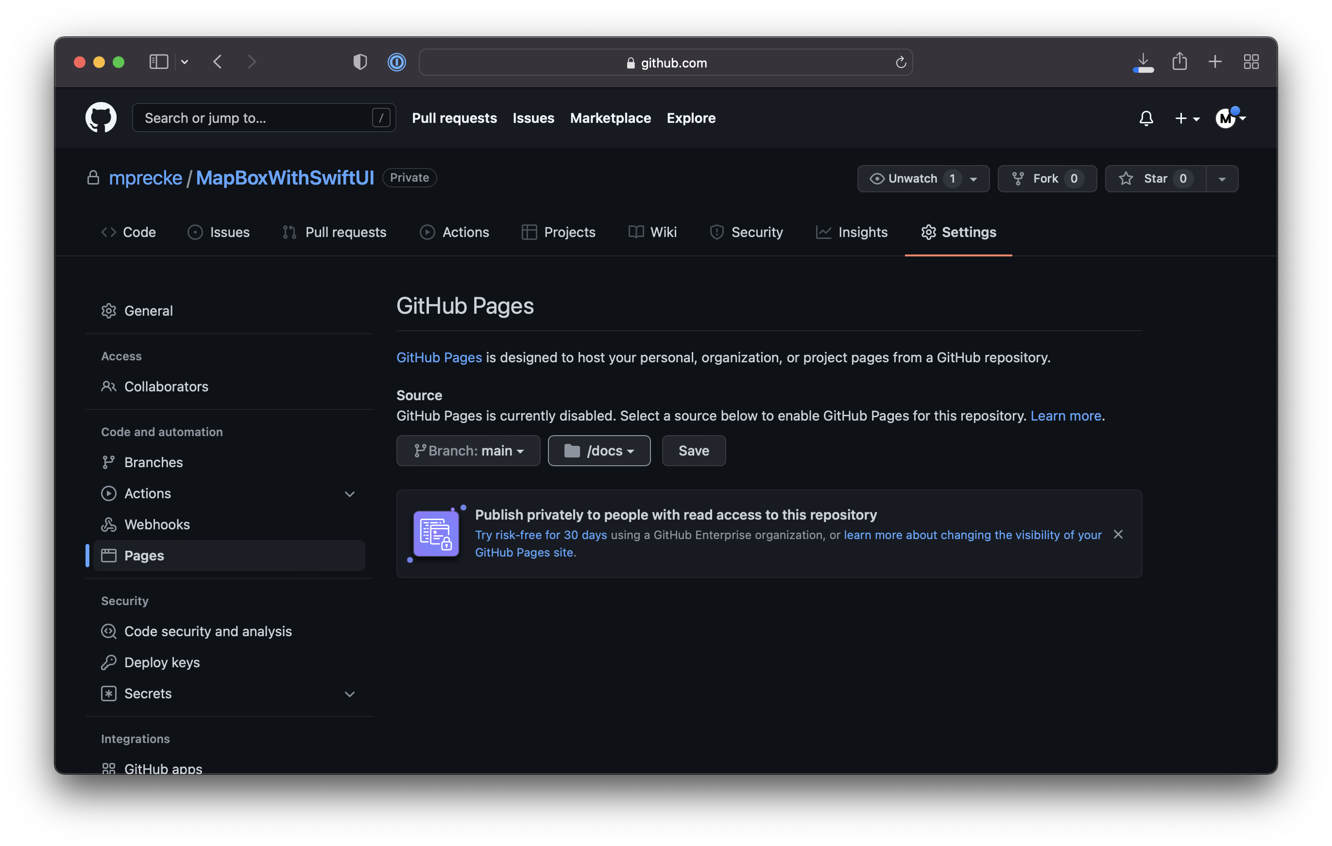 Publishing DocC Documentation as a Static site on GitHub Pages